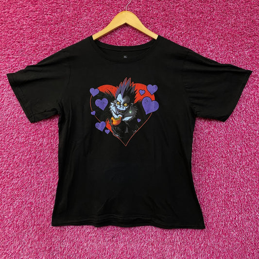 Death Note Ryuk Heart Graphic Anime T-Shirt XL