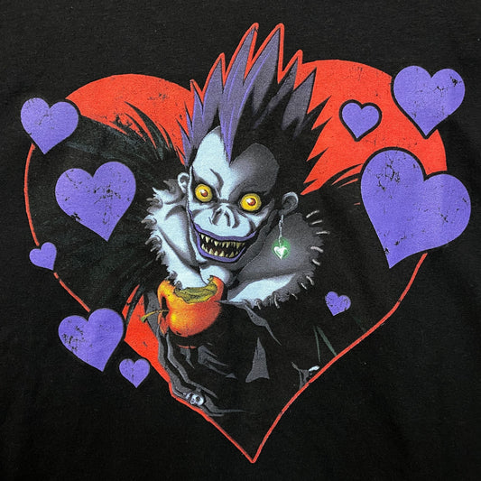 Death Note Ryuk Heart Graphic Anime T-Shirt XL