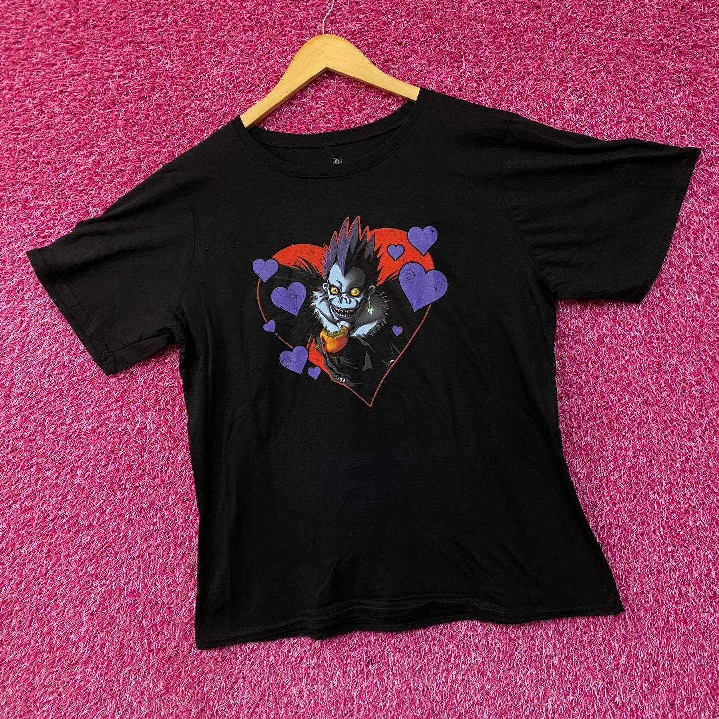 Death Note Ryuk Heart Graphic Anime T-Shirt XL