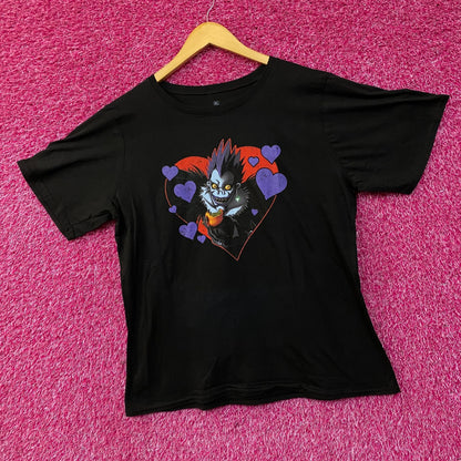 Death Note Ryuk Heart Graphic Anime T-Shirt XL