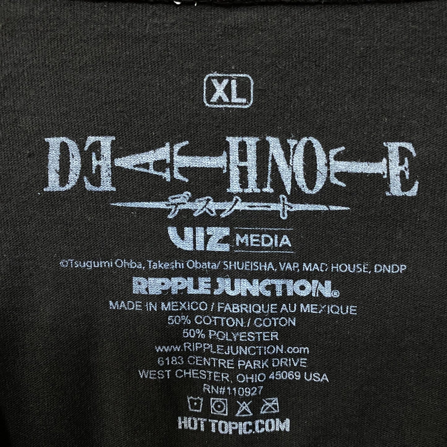 Death Note Ryuk Heart Graphic Anime T-Shirt XL