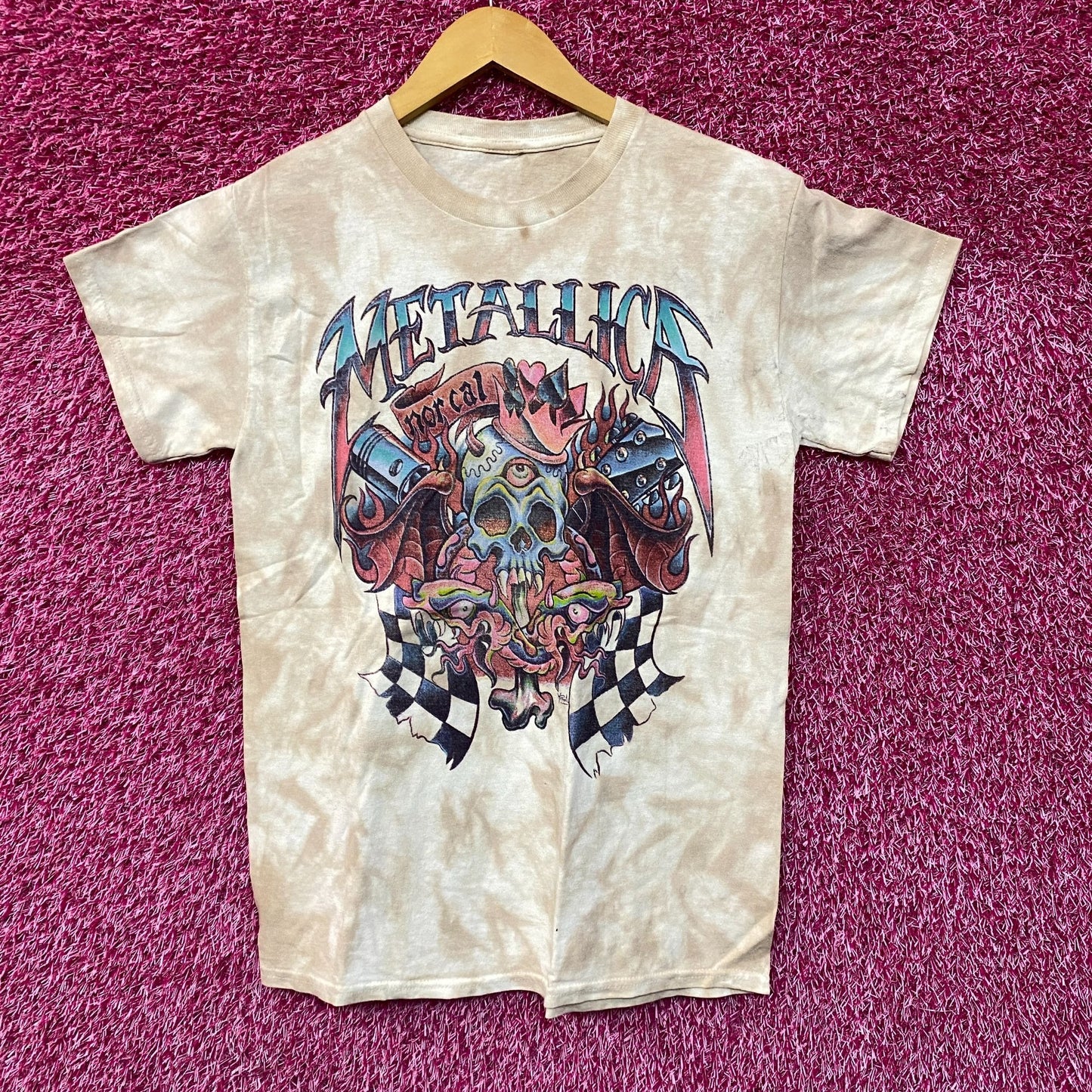 Metallica Norcal Tiedye Rock tshirt size small