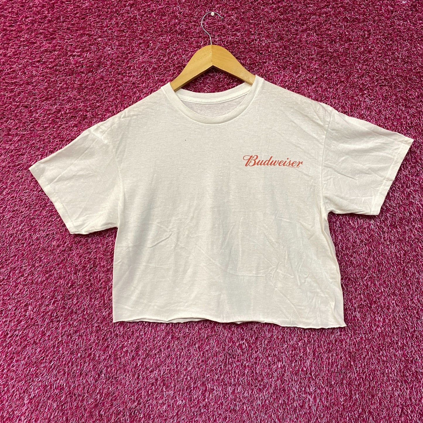 World Renowned Budweiser King Of Beers Crop Top Promo T-Shirt small