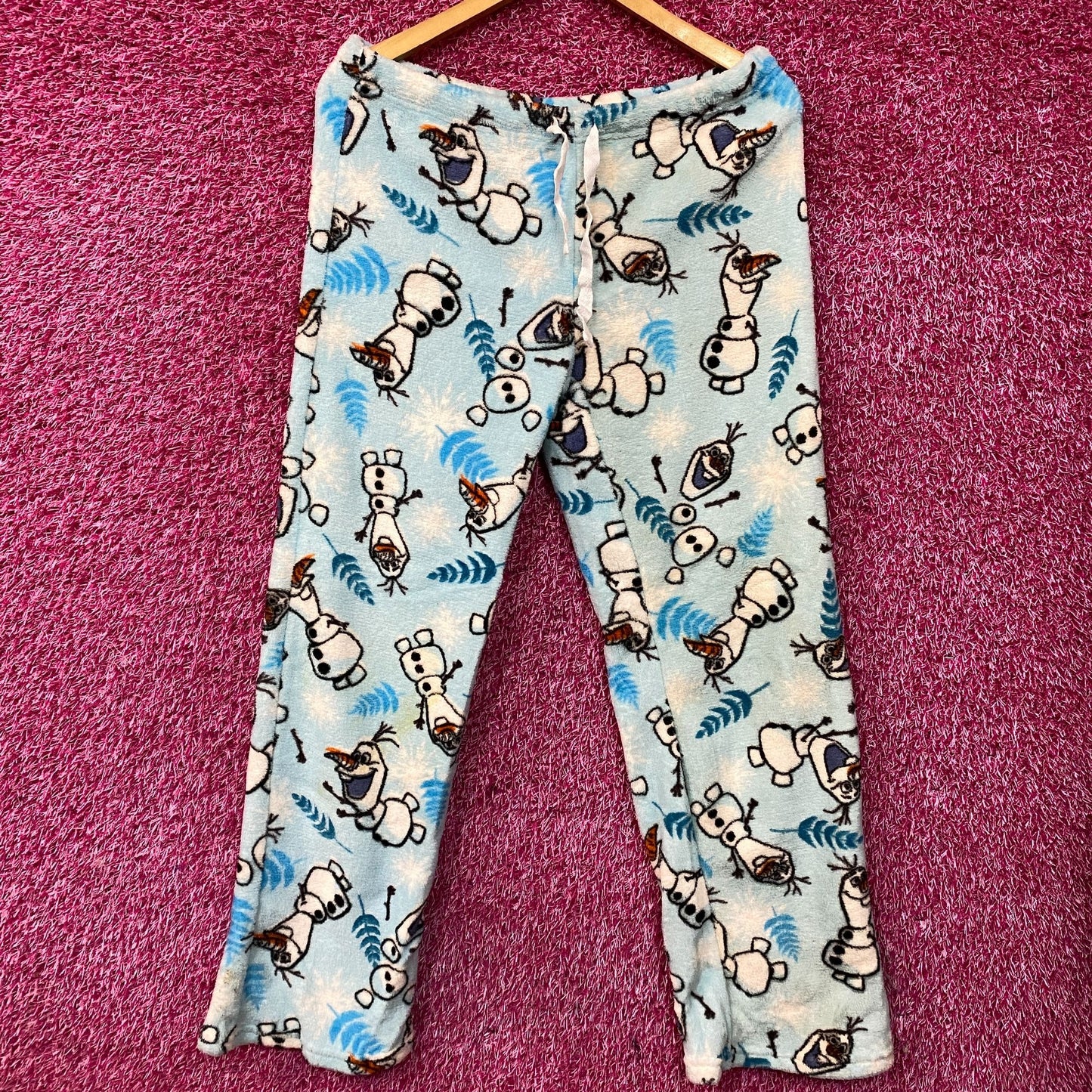 Disney Frozen 2 Olaf Plush Sleep Pajama Pants Large