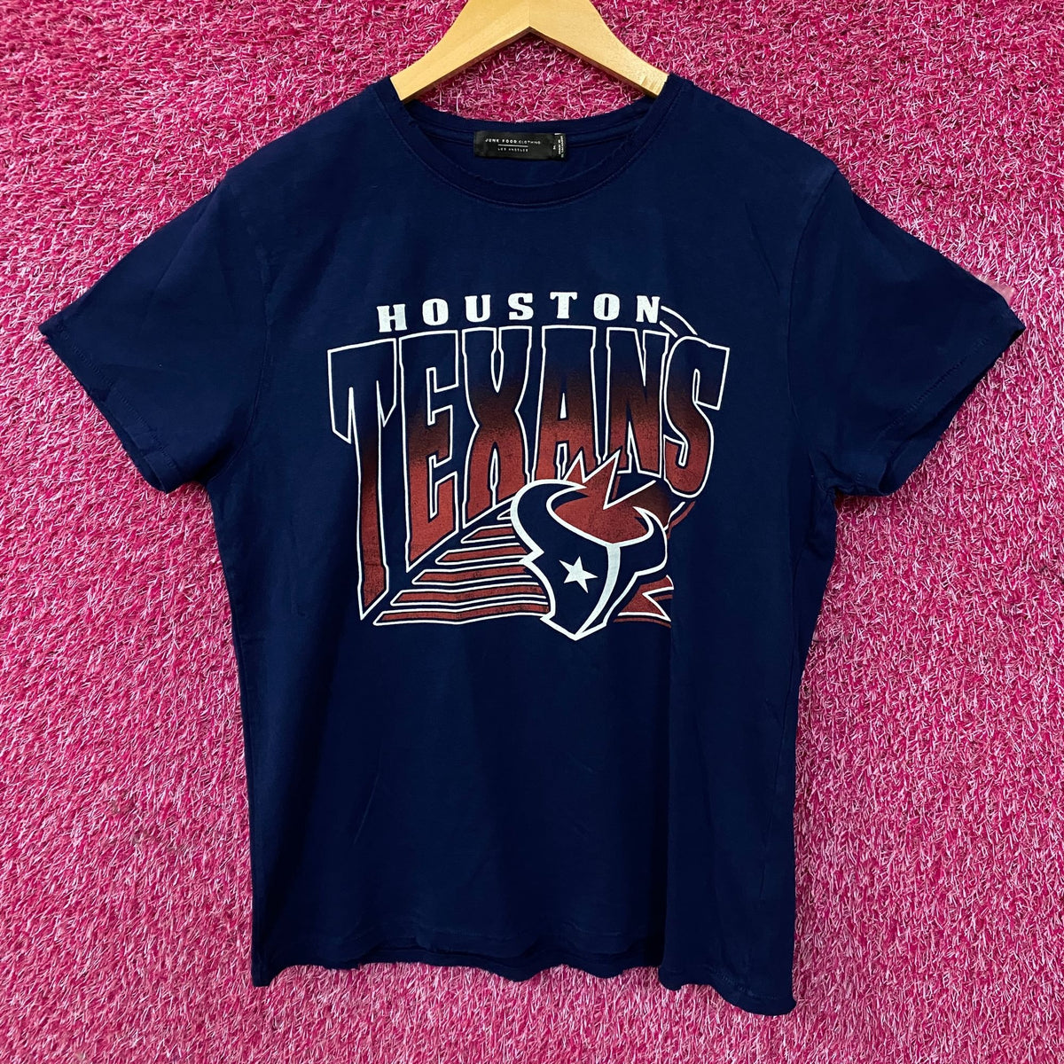 Junk Food Clothing Women's Houston Texans Vintage Style T-Shirt Medium