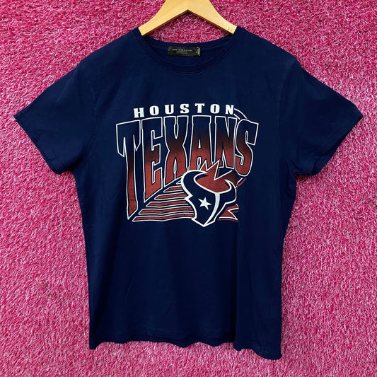 Junk Food Clothing Women's Houston Texans Vintage Style T-Shirt Medium