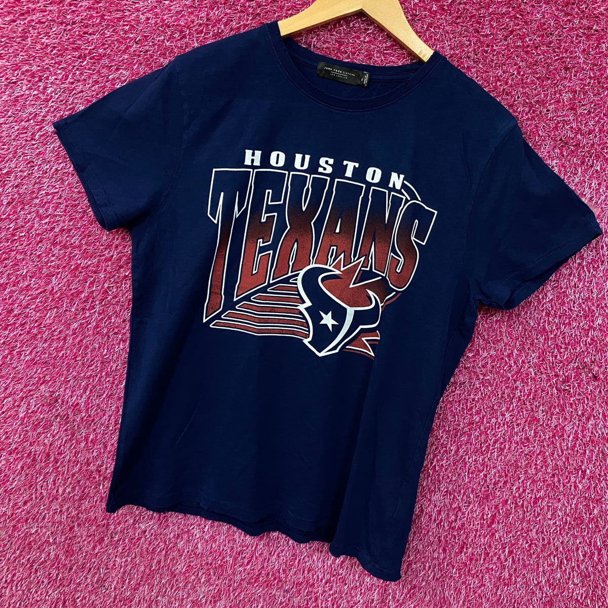 Junk Food Clothing Women's Houston Texans Vintage Style T-Shirt Medium