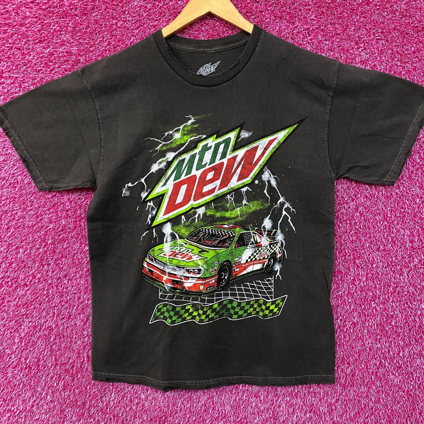 Mountain Dew Dew Lightnin' Racing T-Shirt Large