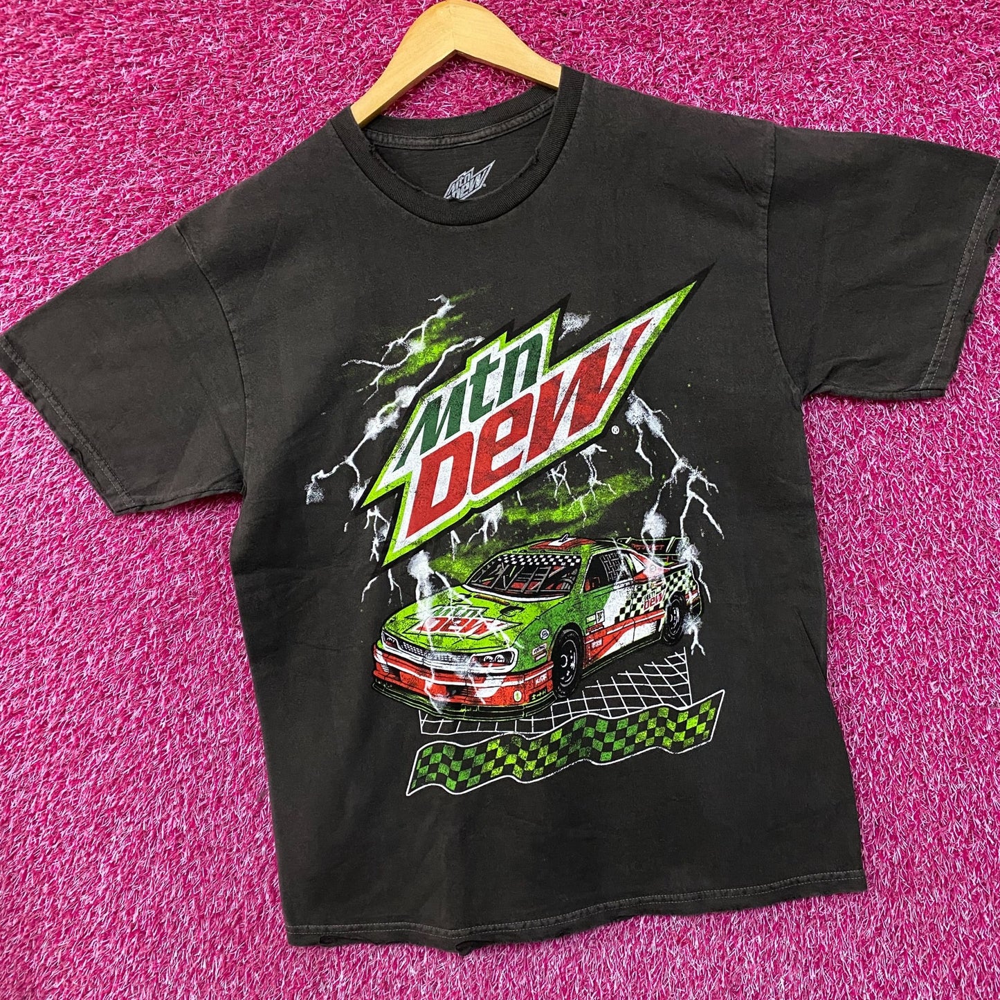 Mountain Dew Dew Lightnin' Racing T-Shirt Large