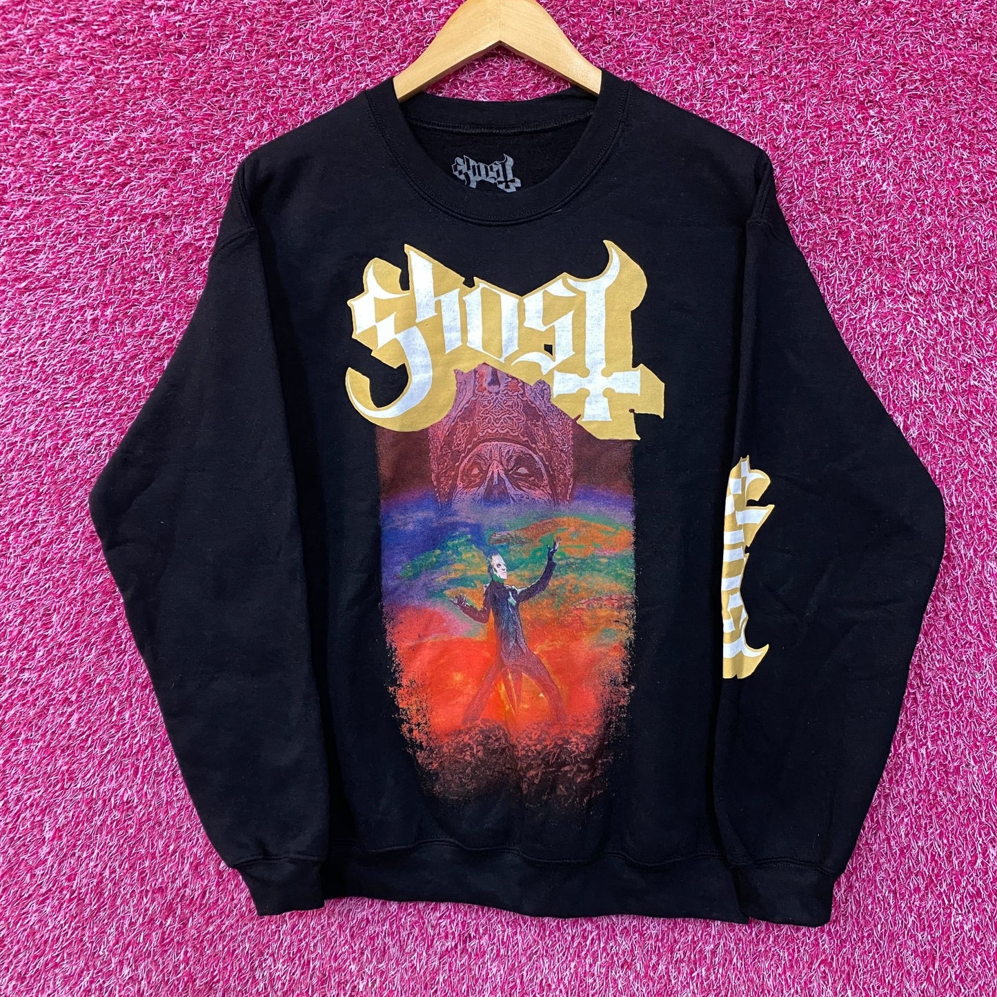 Ghost Cardinal Copia Death Metal Band Crewneck Sweater Small