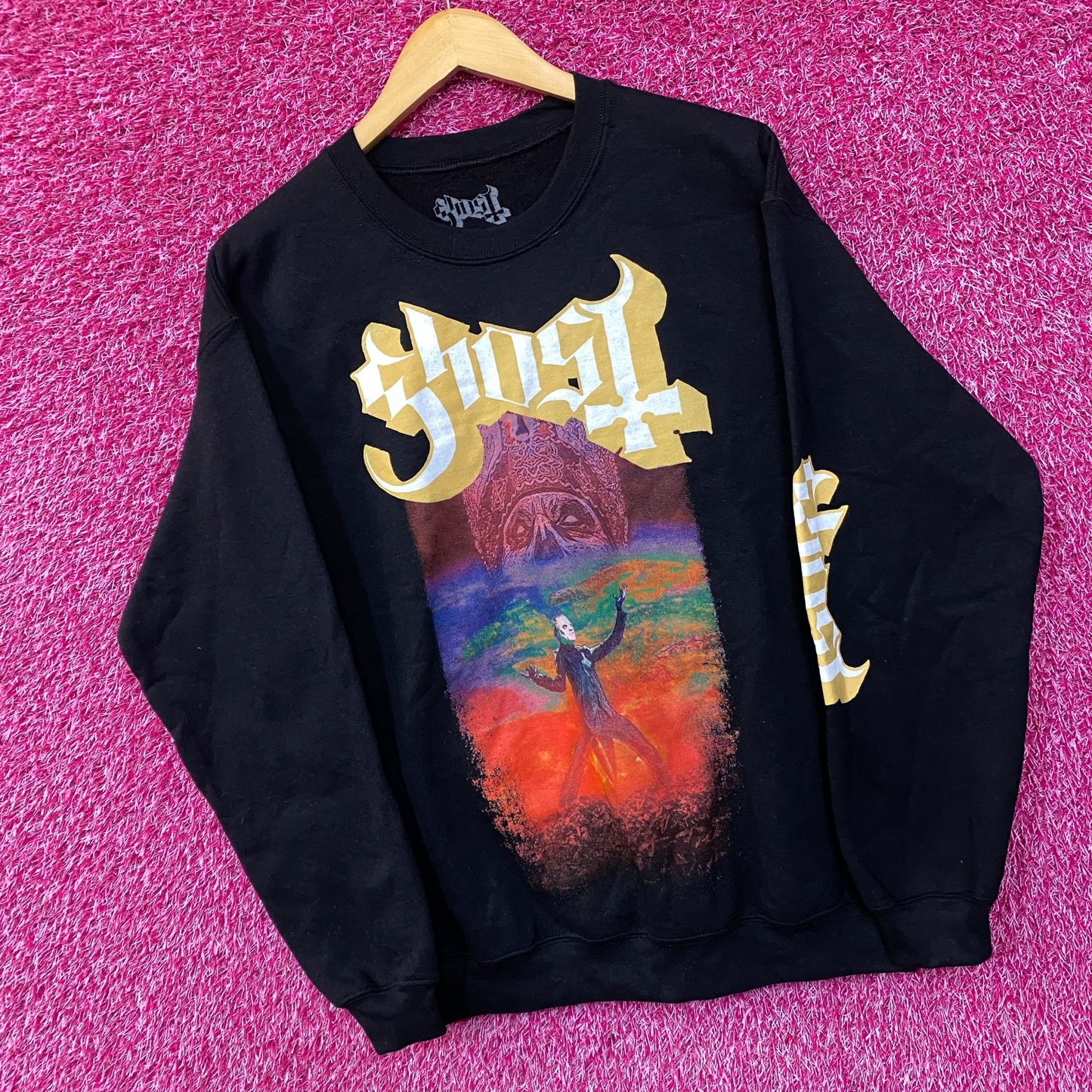 Ghost Cardinal Copia Death Metal Band Crewneck Sweater Small