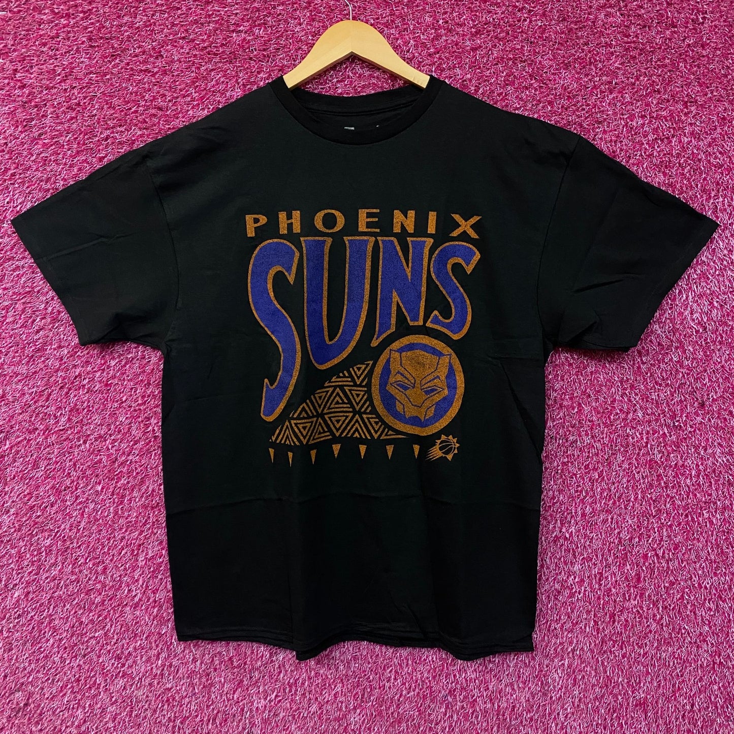 Junk Food Phoenix Suns NBA x Marvel Black Panther Wakanda Forever T-Shirt XL