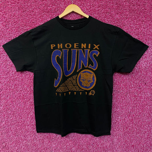 Junk Food Phoenix Suns NBA x Marvel Black Panther Wakanda Forever T-Shirt XL