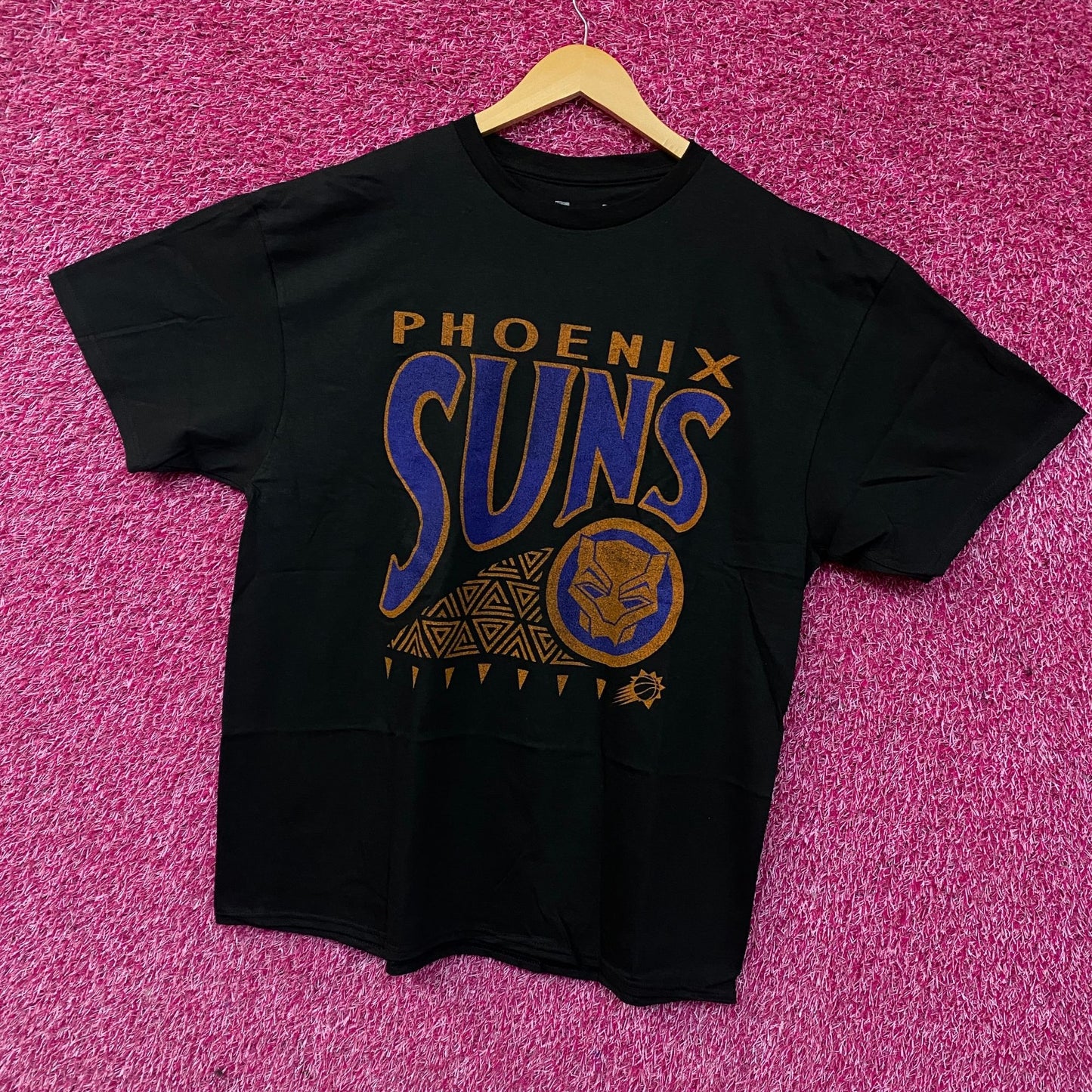 Junk Food Phoenix Suns NBA x Marvel Black Panther Wakanda Forever T-Shirt XL