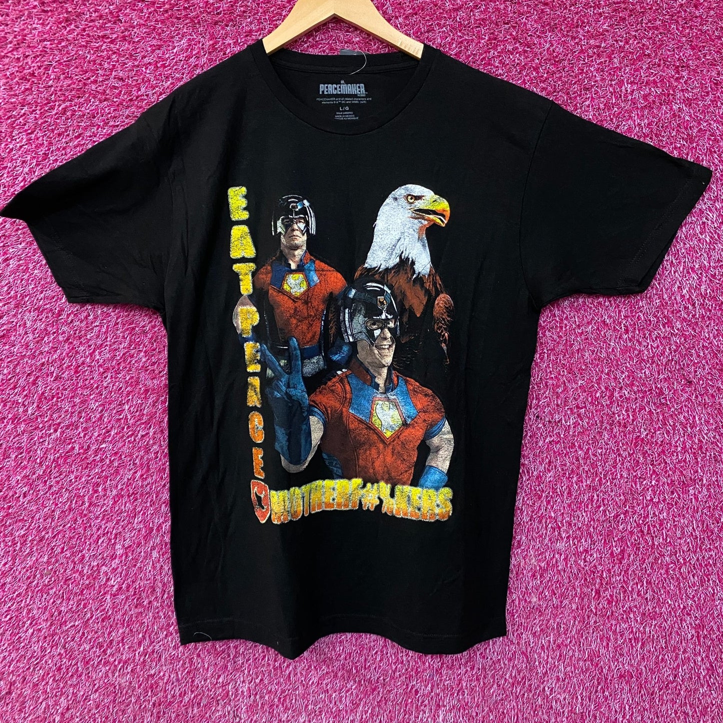 DC Comics Peacemaker "Peace At Any Cost" Graphic T-Shirt Large