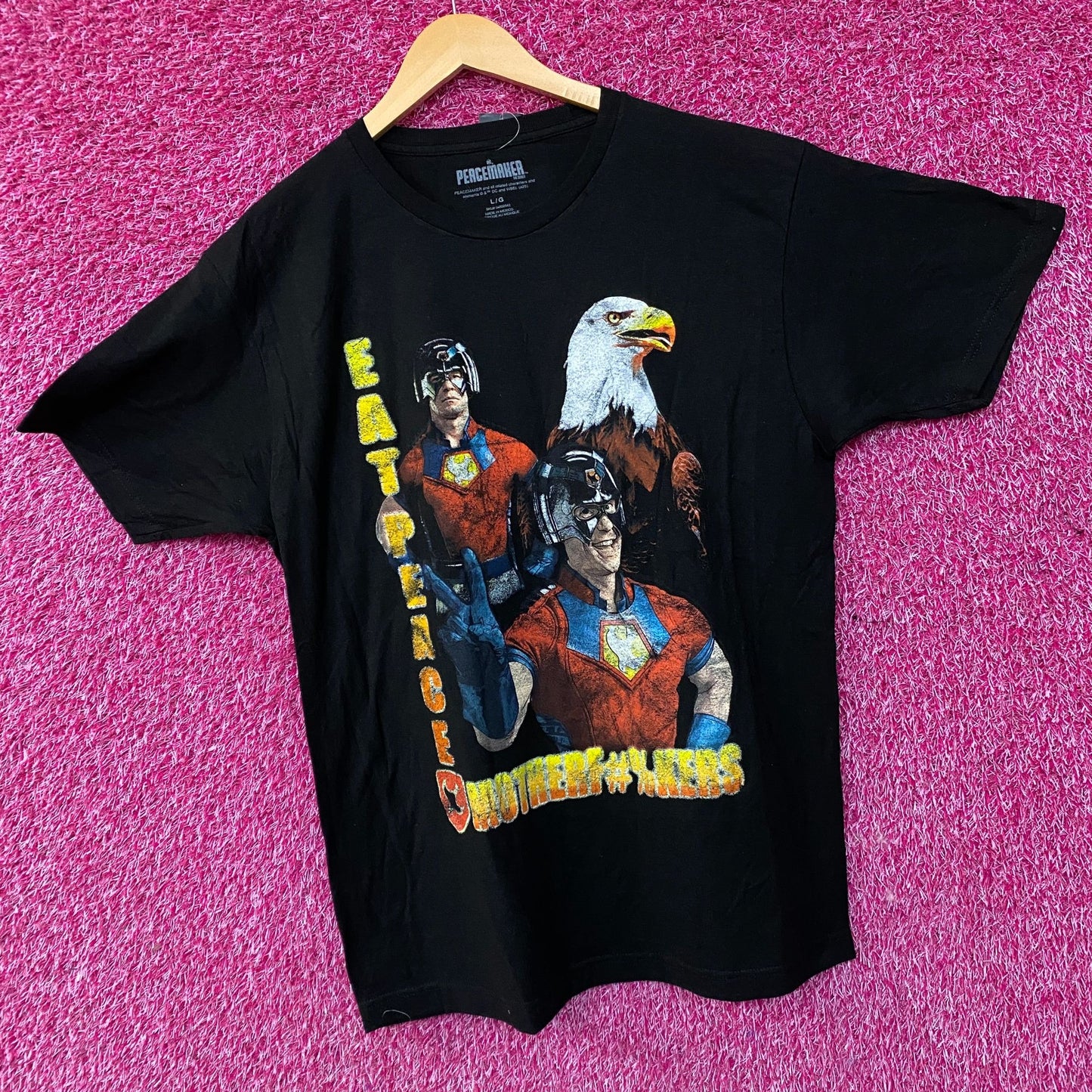 DC Comics Peacemaker "Peace At Any Cost" Graphic T-Shirt Large