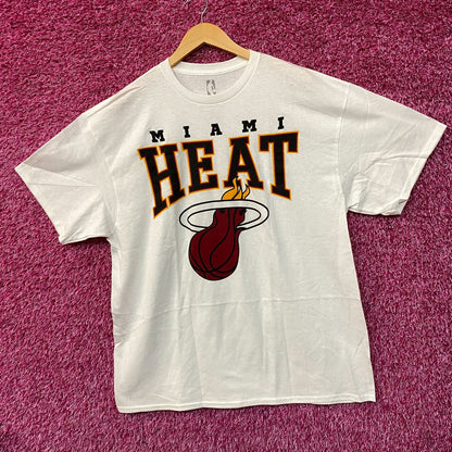 Miami Heat NBA Basketball Flaming Ball Logo T-shirt Size 0