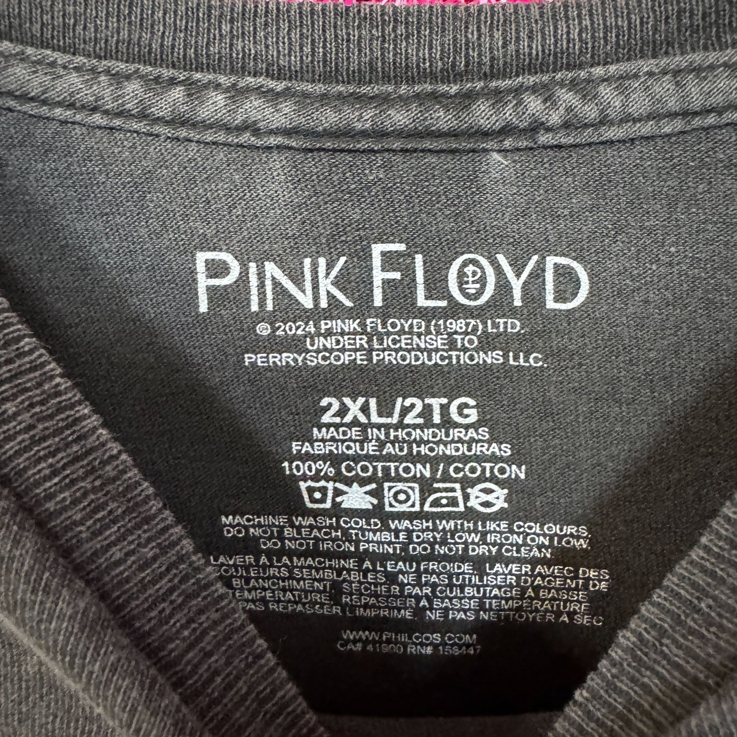 Pink Floyd The Dark Side of the Moon Pyramid Band Tee 2XL