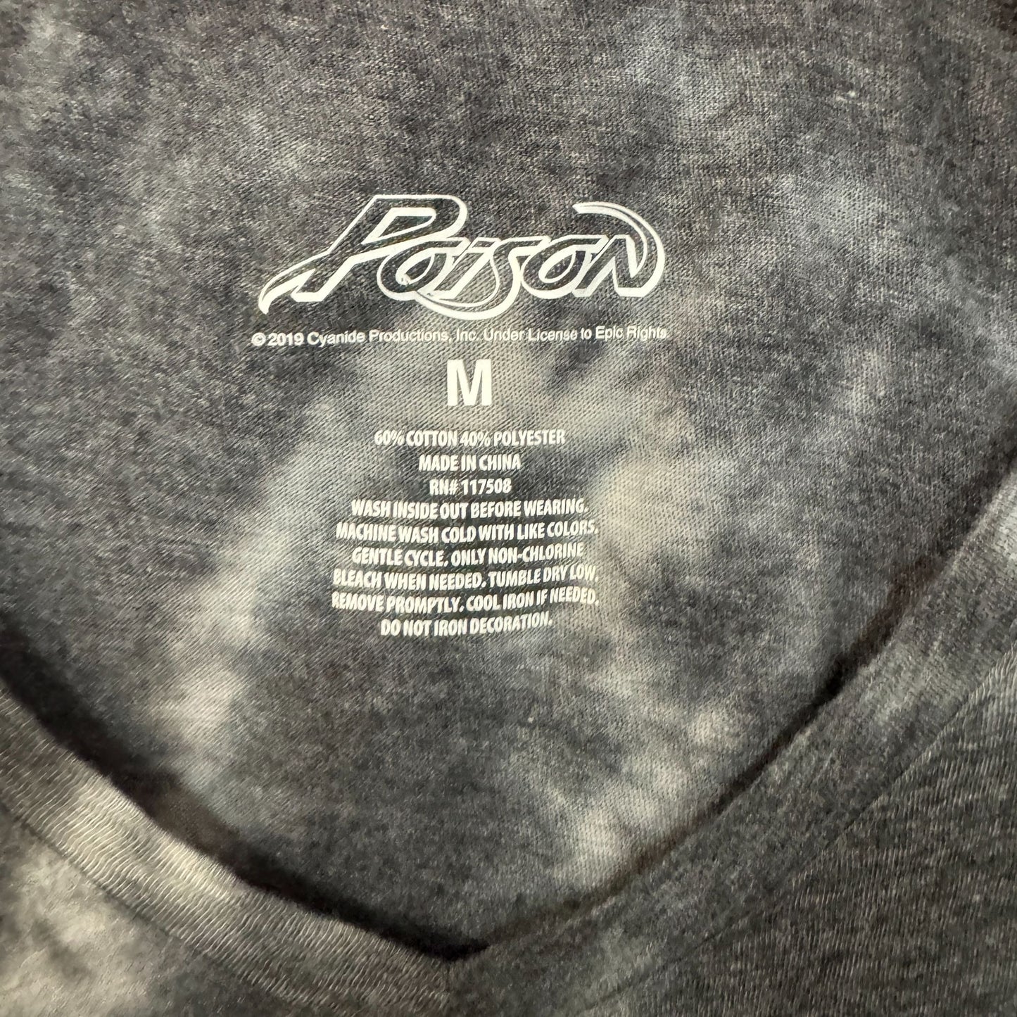 Poison Nothing But a Good Time Glam Metal Womens Tie Dye M