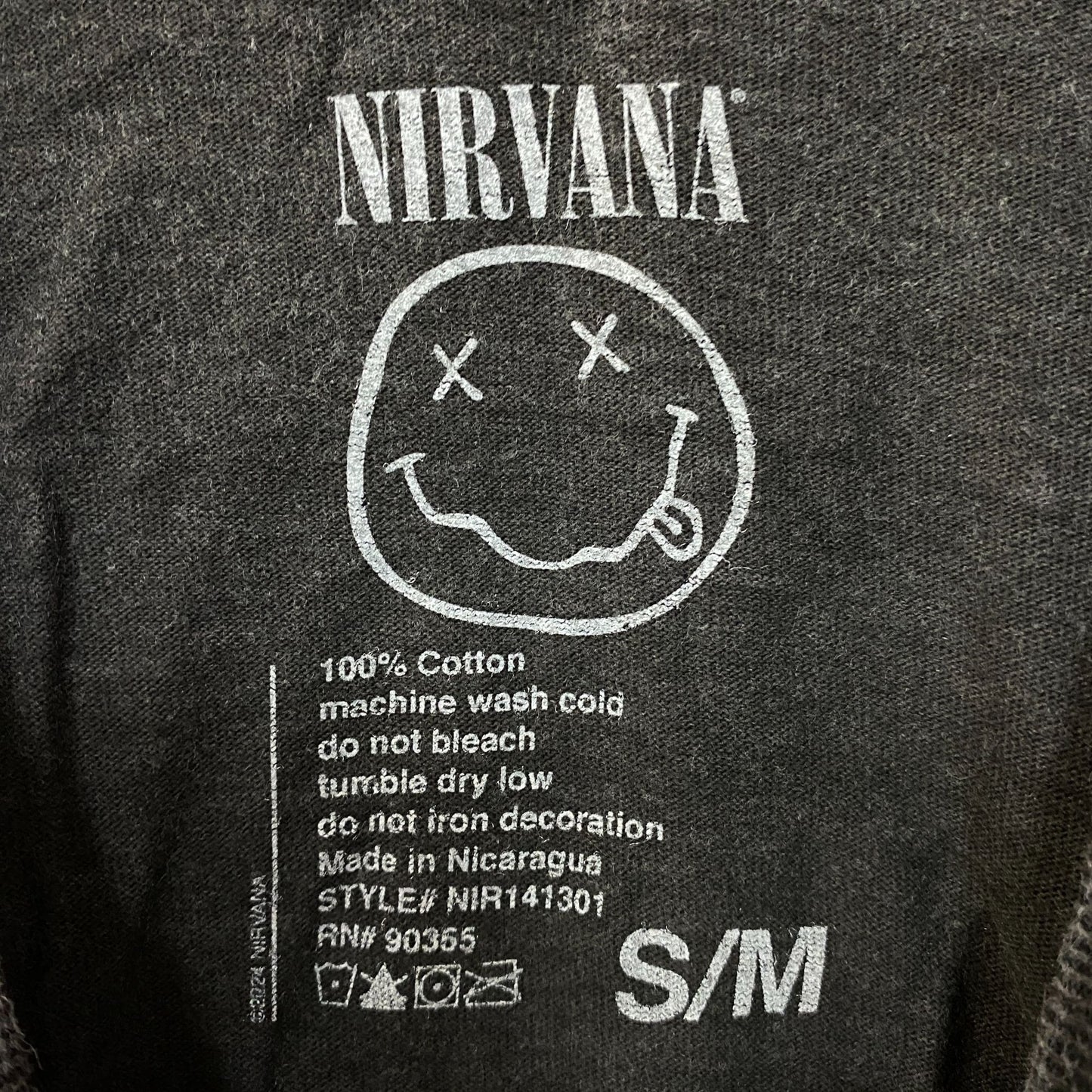 Nirvana In Utero Graphic Design T-Shirt Medium