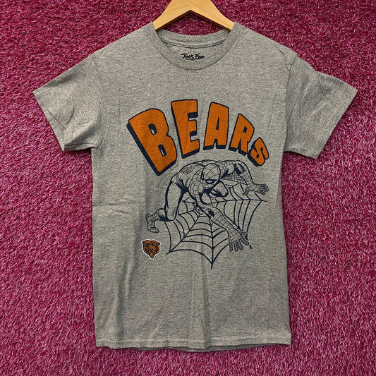 Junk Food Clothing x Marvel x NFL Chicago Bears Spider-Man Graphic T-Shirt XS