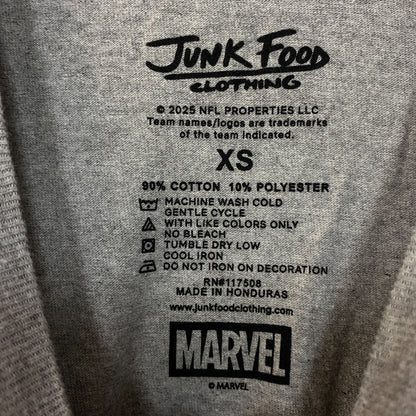 Junk Food Clothing x Marvel x NFL Chicago Bears Spider-Man Graphic T-Shirt XS