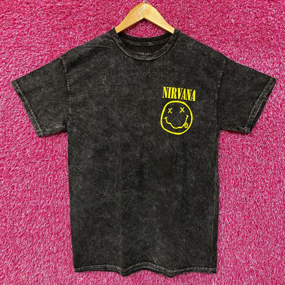 Nirvana Nevermind Smiley Grunge Band T-shirt Medium