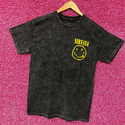 Nirvana Nevermind Smiley Grunge Band T-shirt Medium