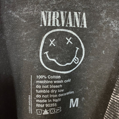 Nirvana Nevermind Smiley Grunge Band T-shirt Medium