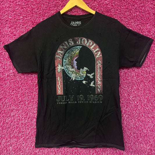 Janis Joplin Live Forest Hills 1969 Rock Concert Tee S/M