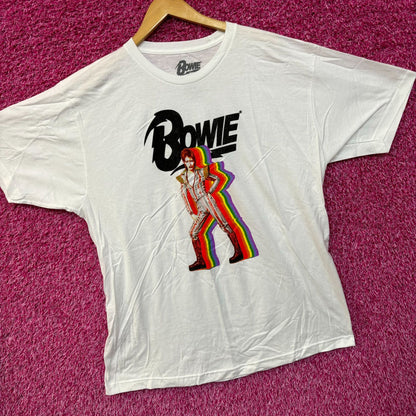 David Bowie Ziggy Stardust Rainbow Starman Rock Tee XL