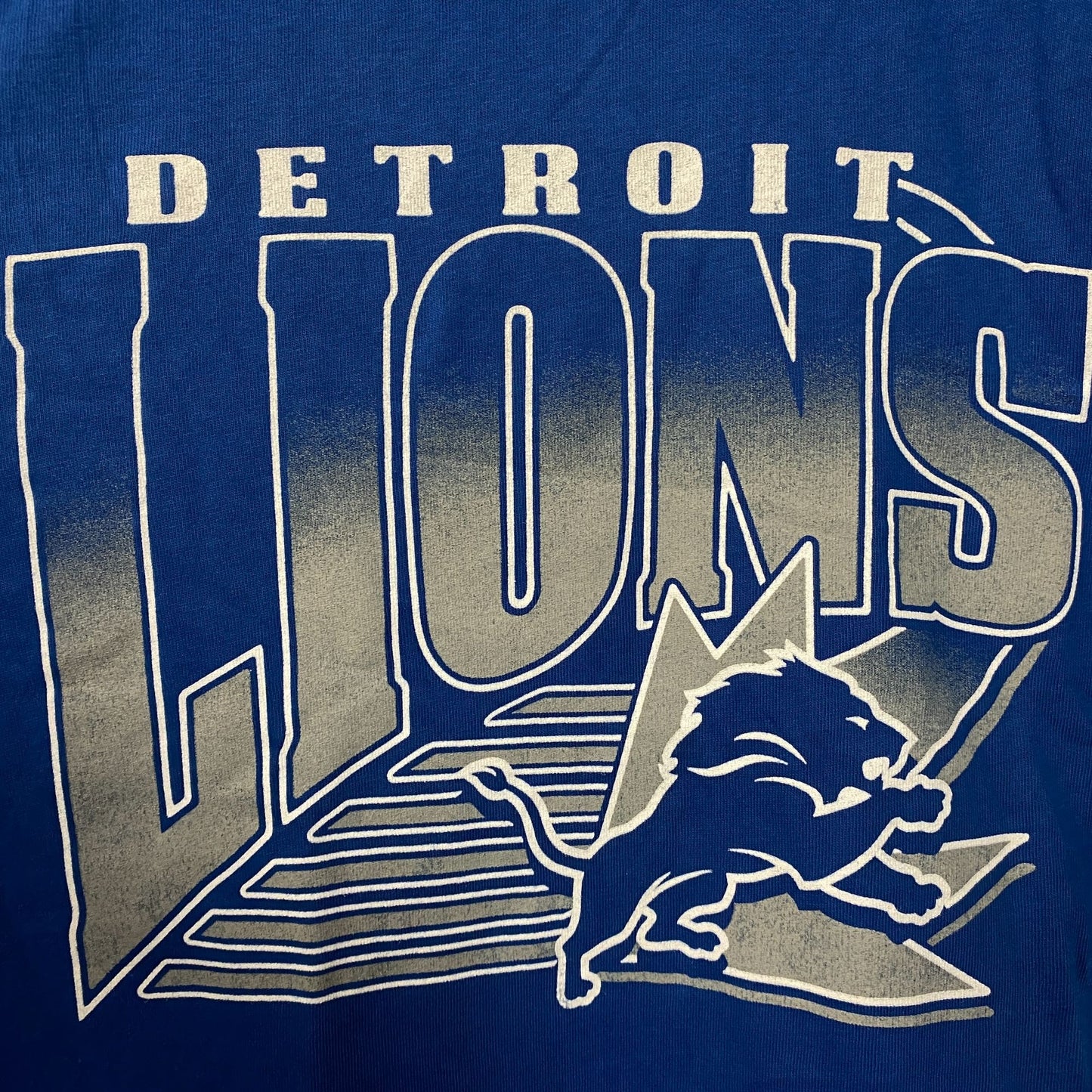 Junk Food Clothing Detroit Lions Vintage Style Women's Tee XL