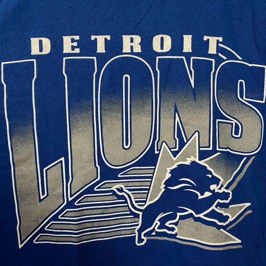 Junk Food Clothing Detroit Lions Vintage Style Women's Tee XL