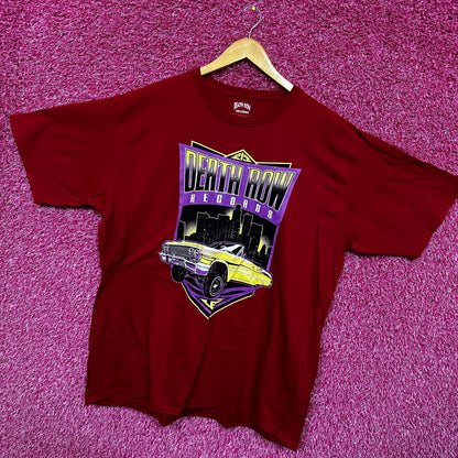 Death Row Records Hip Hop Tshirt size Red Tee 2X