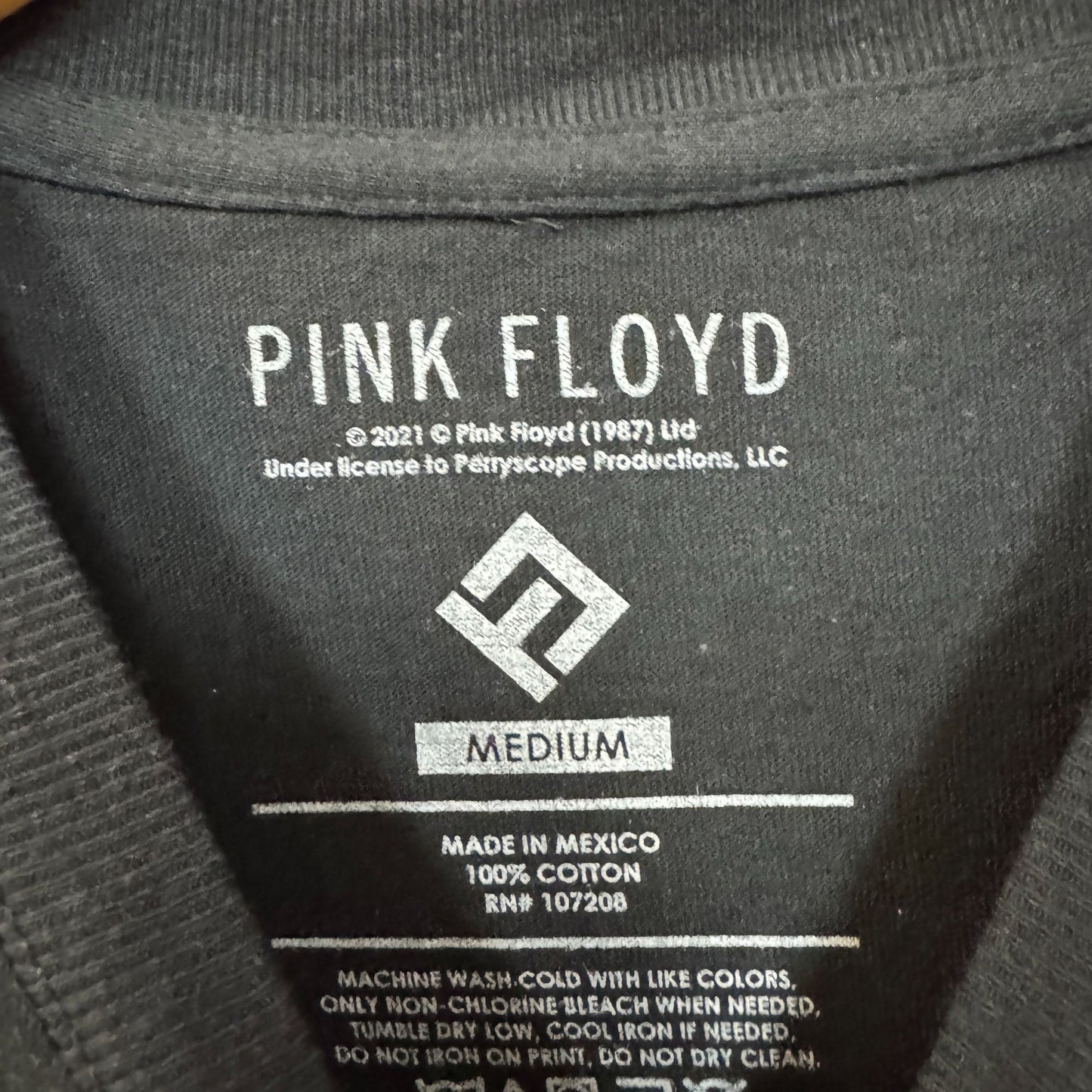 Pink Floyd the Dark Side of the Moon Album Rock Band Tee M
