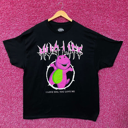 Barney the Dinosaur "Hug Life" Metal Graphic T-Shirt 2XL