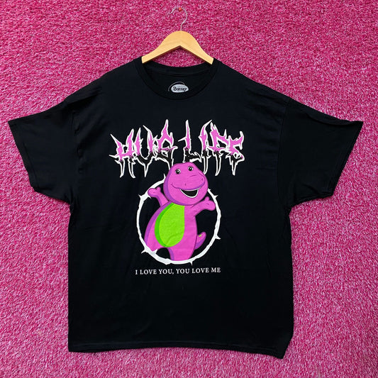 Barney the Dinosaur "Hug Life" Metal Graphic T-Shirt 2XL