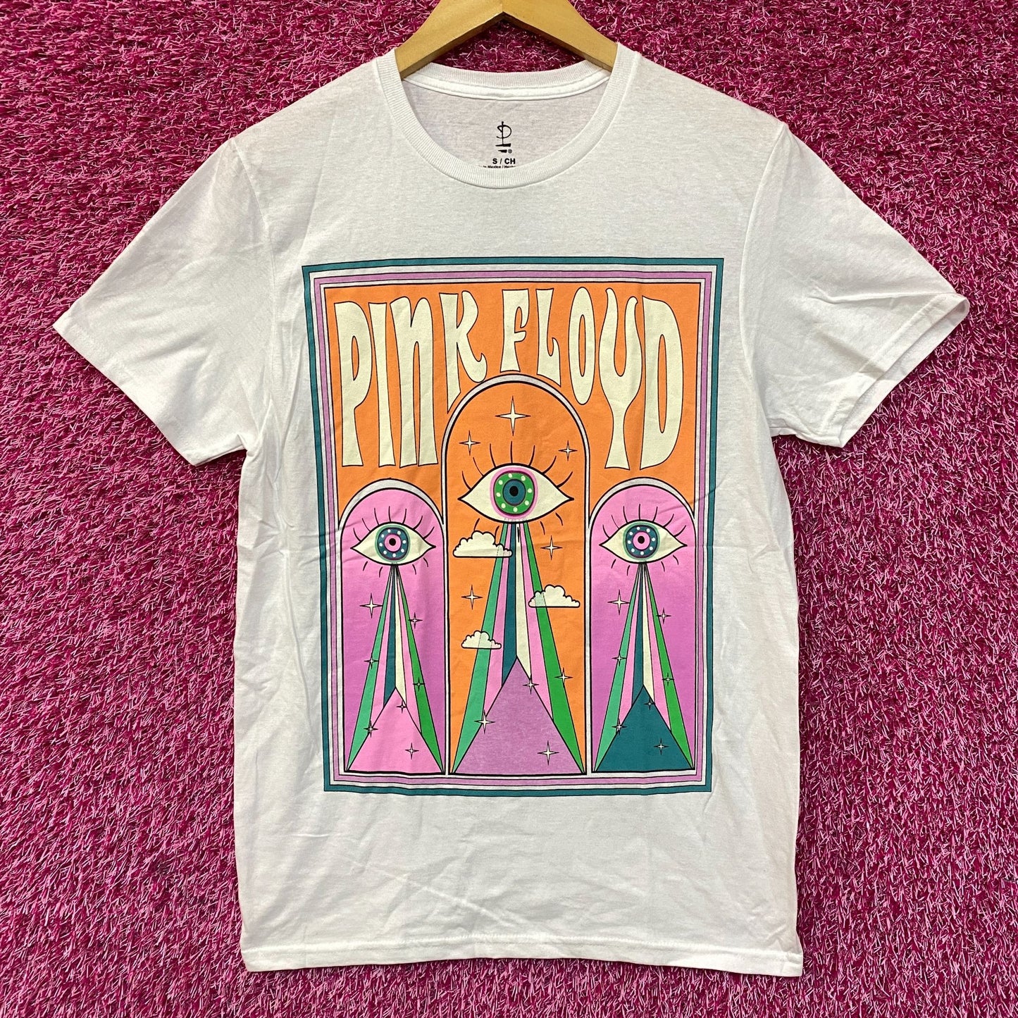 Pink Floyd All Seeing Eye Graphic Rock Band T-Shirt Small