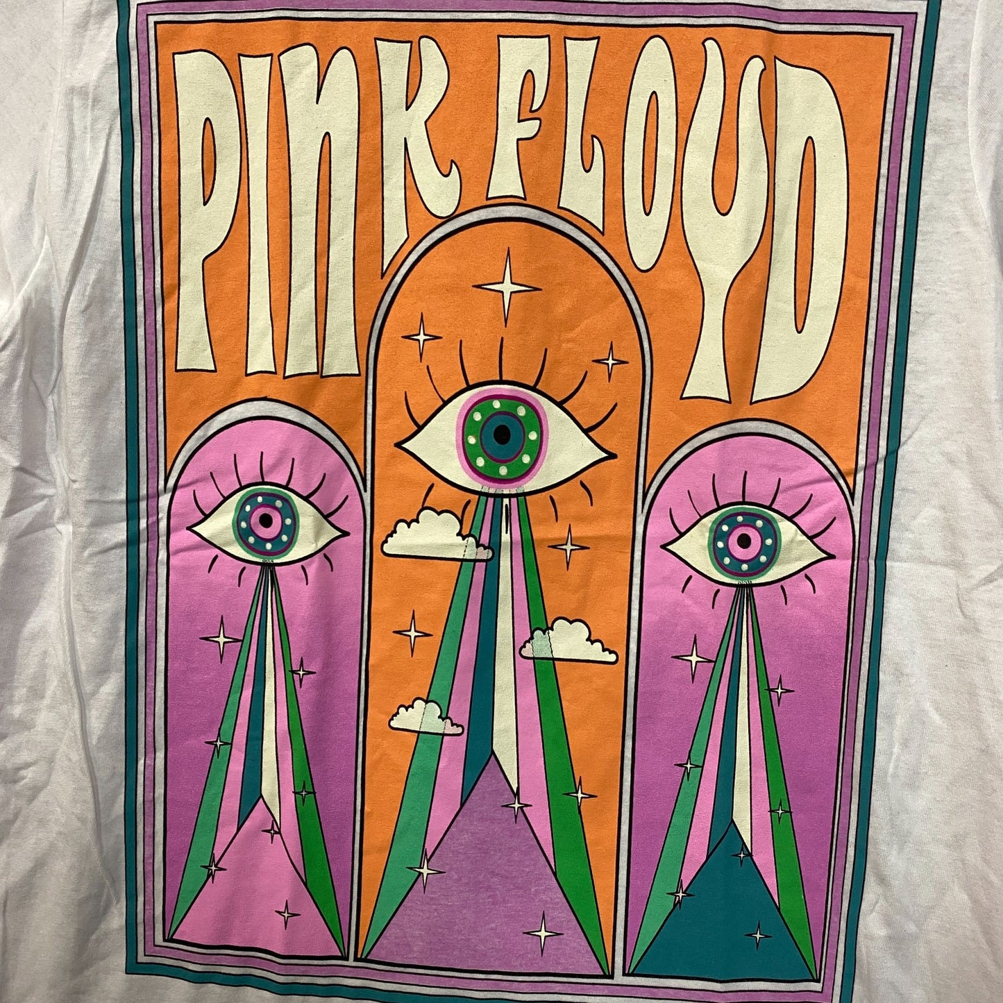Pink Floyd All Seeing Eye Graphic Rock Band T-Shirt Small