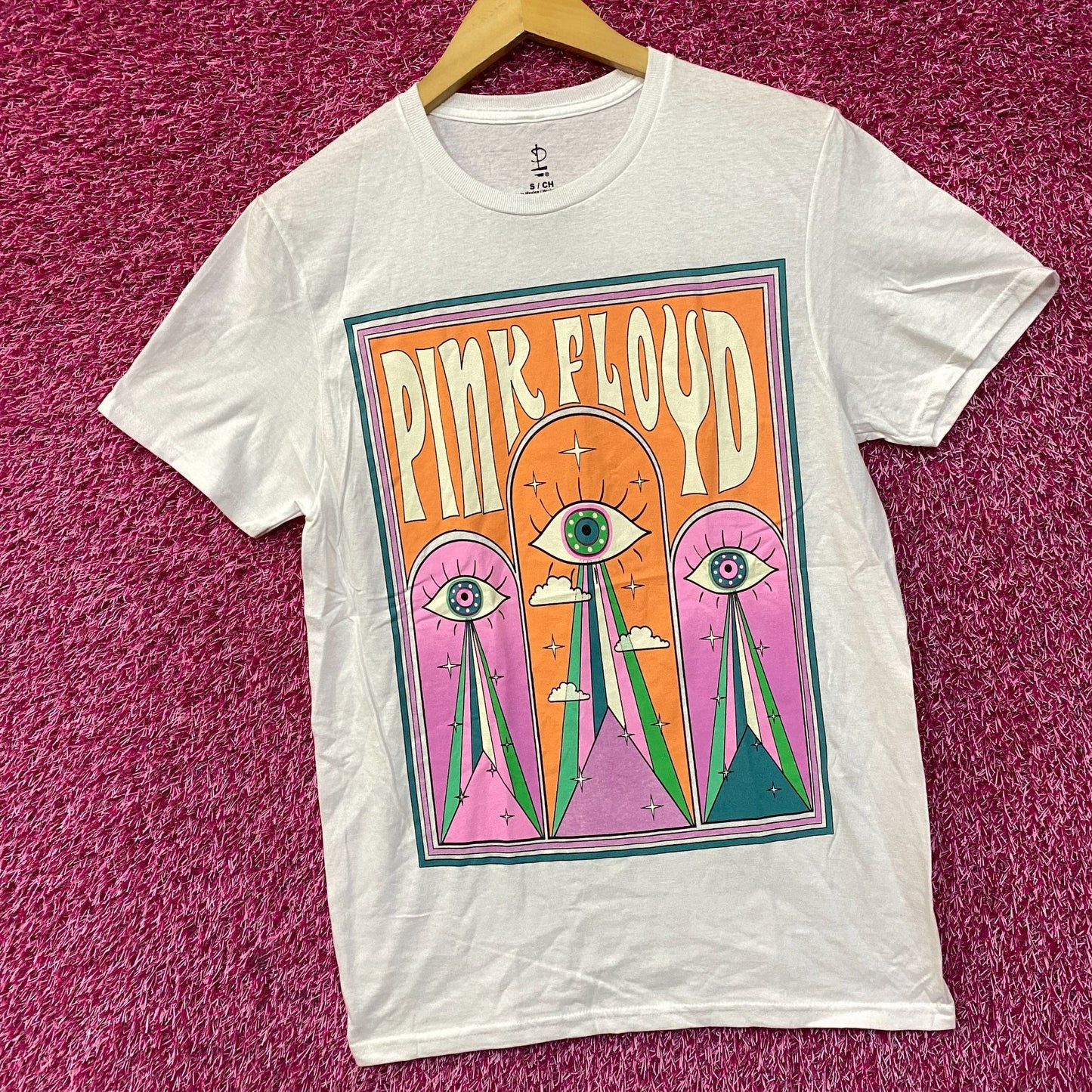 Pink Floyd All Seeing Eye Graphic Rock Band T-Shirt Small