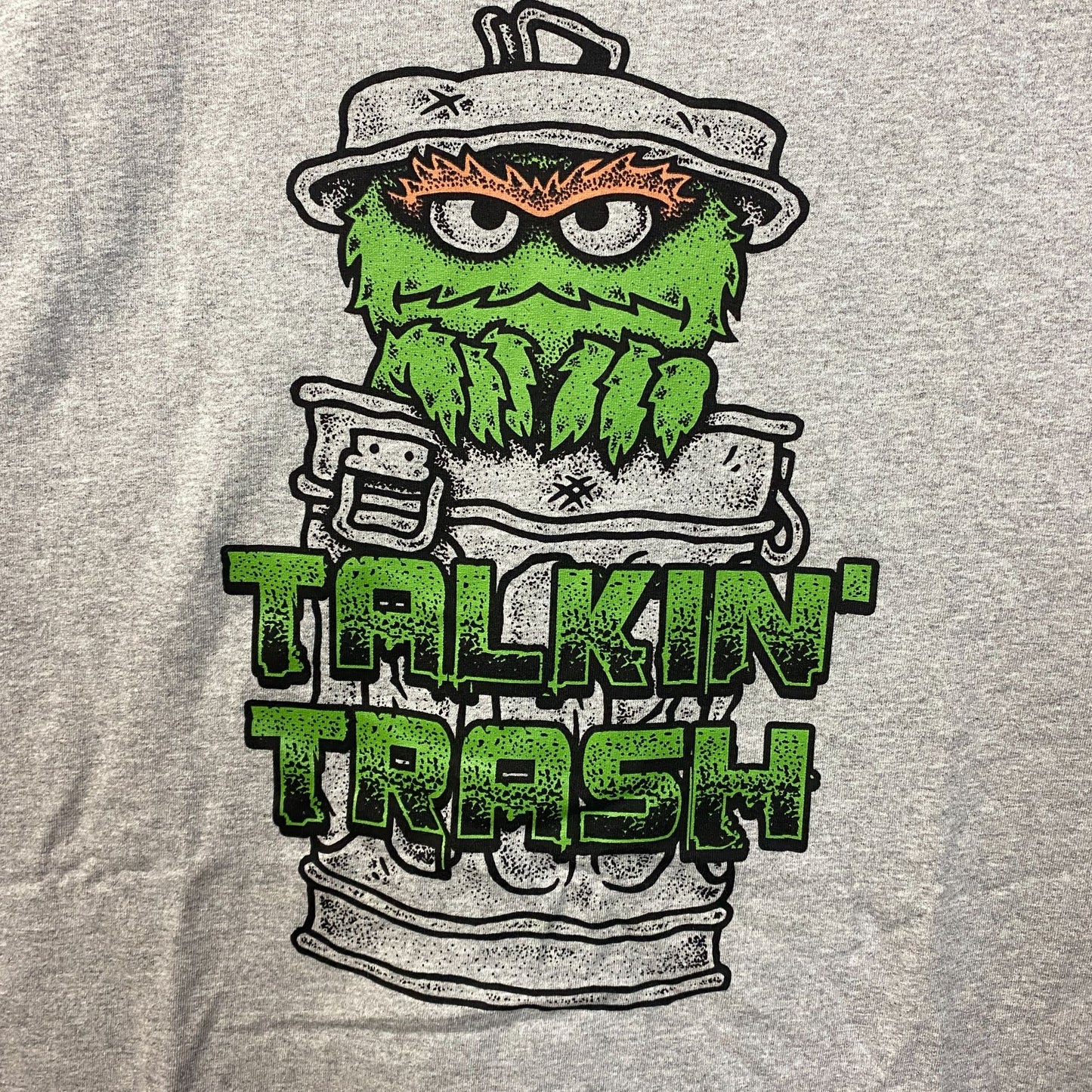 Sesame Street Oscar The Grouch Talkin' Trash T-Shirt 2XL