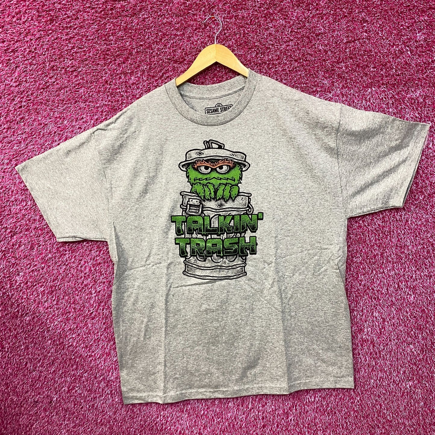 Sesame Street Oscar The Grouch Talkin' Trash T-Shirt 2XL
