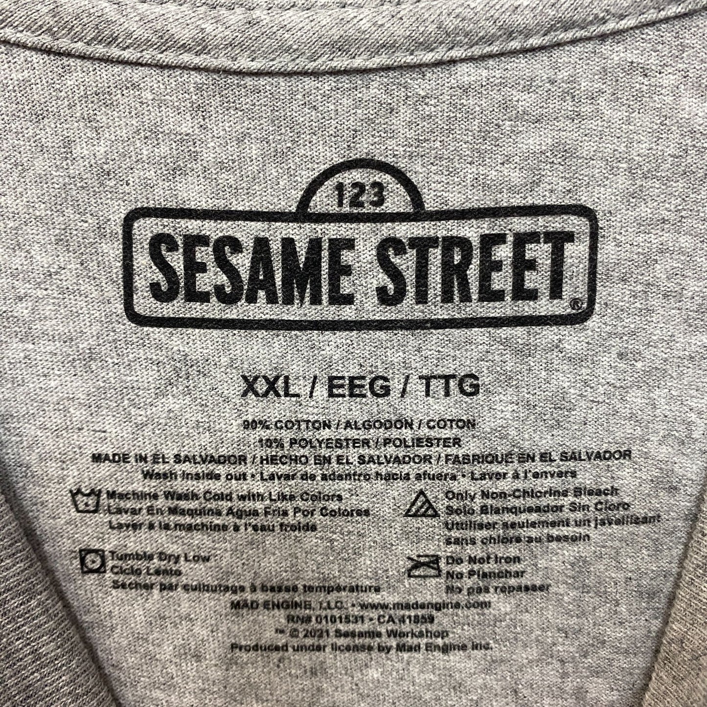 Sesame Street Oscar The Grouch Talkin' Trash T-Shirt 2XL