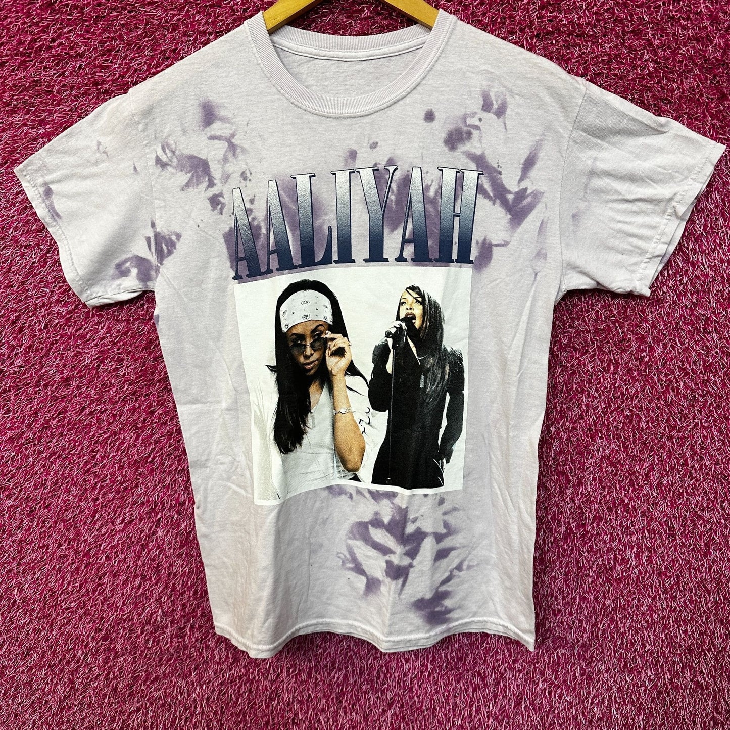Aaliyah Queen of RnB Purple Tie Dye Medium