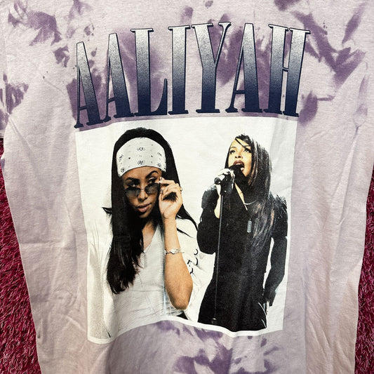 Aaliyah Queen of RnB Purple Tie Dye Medium