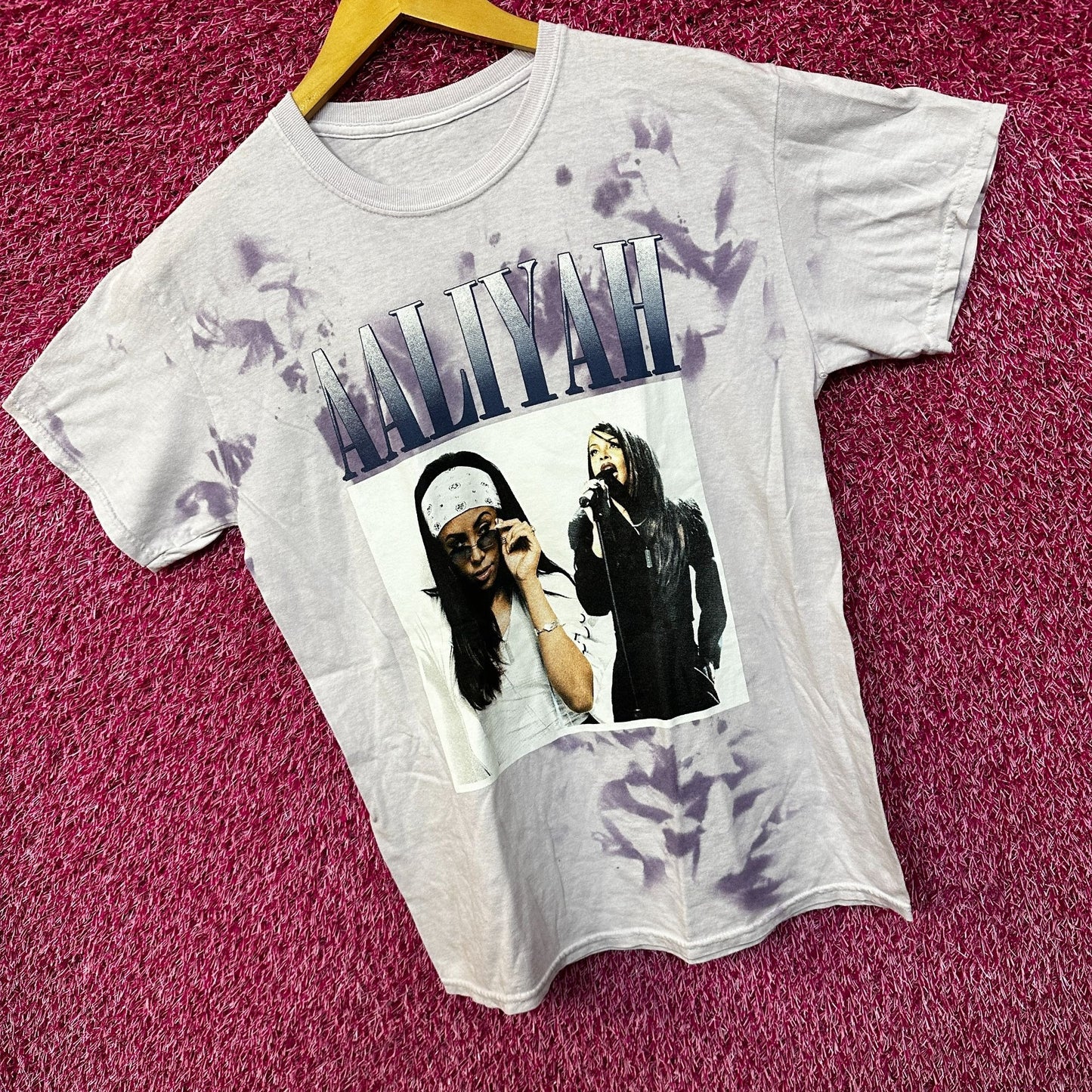 Aaliyah Queen of RnB Purple Tie Dye Medium