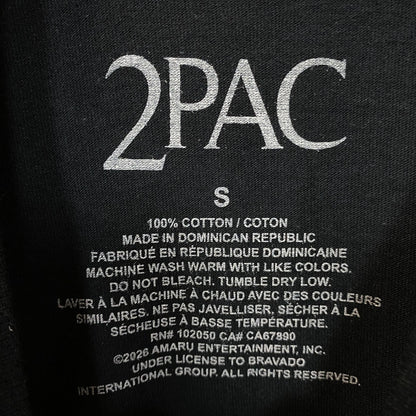 Tupac Portrait Collage Hip Hop Graphic T-Shirt Small