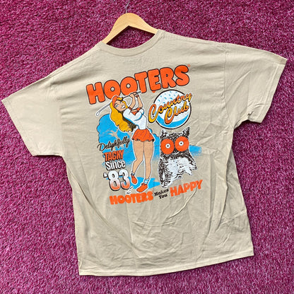 Hooters Country Club Delightfully Tacky Since 83 T-Shirt XL