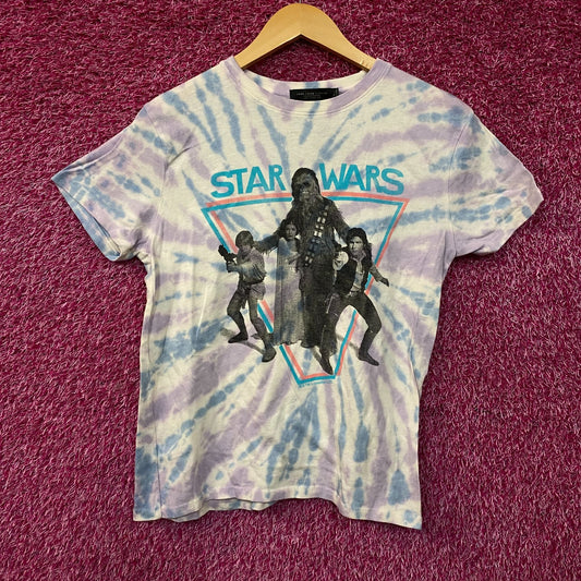Junk Food Star Wars Heroes Vintage Stye Tie Dye T-Shirt  XS