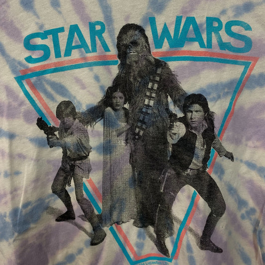 Junk Food Star Wars Heroes Vintage Stye Tie Dye T-Shirt  XS